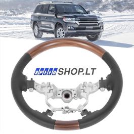 TOYOTA LAND CRUISER vairas su medžio apdaila